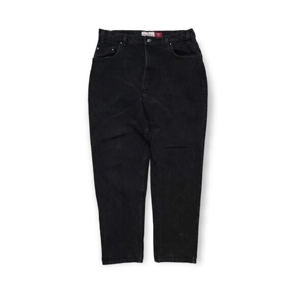 Vintage‎ Levis 545 Orange Tab Black Denim Loose Fit Jeans Mens 34x32 - Picture 1 of 10